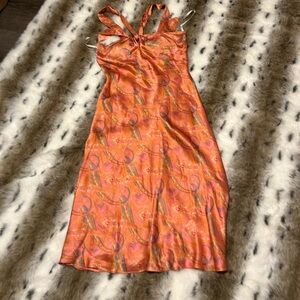 Laundry by Shelli Segal Vibrant Pink and Orange Dress